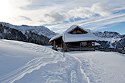 Unsere Almhütte im Winter