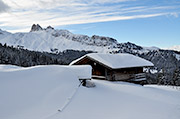 Unsere Almhütte im Winter